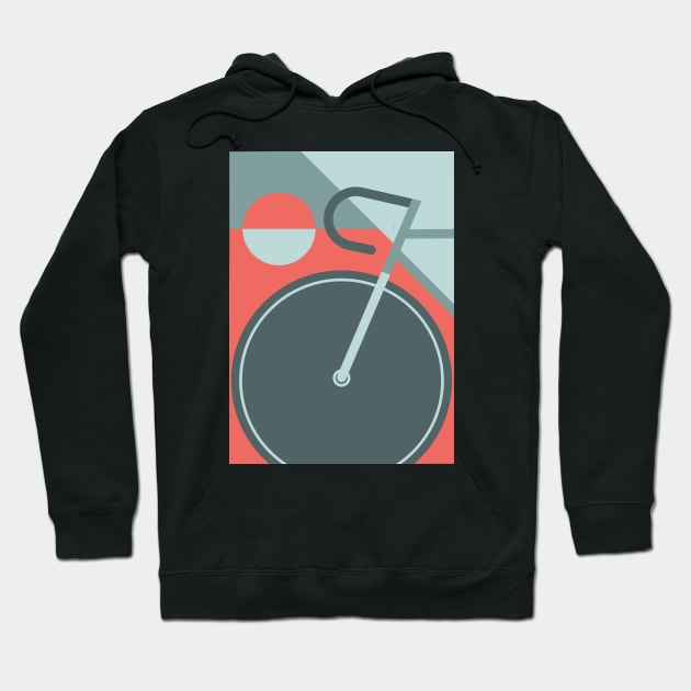 Modern Art Bicycle Cycling Graphic Hoodie by SLAG_Creative